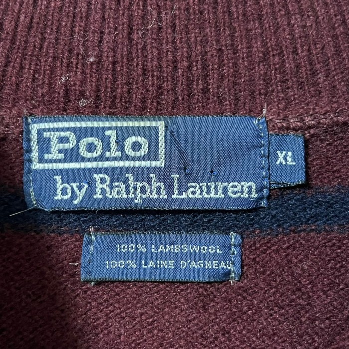 Ralph Lauren ニットポロ XL 刺繍ロゴ ワンポイントロゴ ボーダー | Vintage.City 古着屋、古着コーデ情報を発信