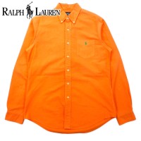 RALPH LAUREN ボタンダウンシャツ M オレンジ コットン CUSTOM FIT スモールポニー刺繍 | Vintage.City 古着屋、古着コーデ情報を発信