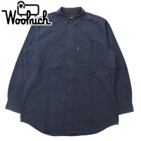 WOOLRICH ビッグサイズ ボタンダウンシャツ XLT ネイビー コットン | Vintage.City 古着屋、古着コーデ情報を発信