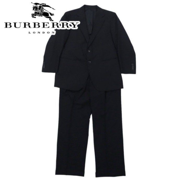 BURBERRY 2Bスーツ セットアップ 175 BB6 ネイビー ウール 日本製 | Vintage.City 빈티지숍, 빈티지 코디 정보