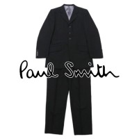 Paul Smith スーツ セットアップ L ブラック ストライプ ウール カシミヤ Botto Giuseppe 日本製 | Vintage.City 古着屋、古着コーデ情報を発信
