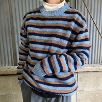 USA製 ～90年代 VAN HEUSEN ボーダー柄 ウールニットセーター メンズL | Vintage.City 빈티지숍, 빈티지 코디 정보