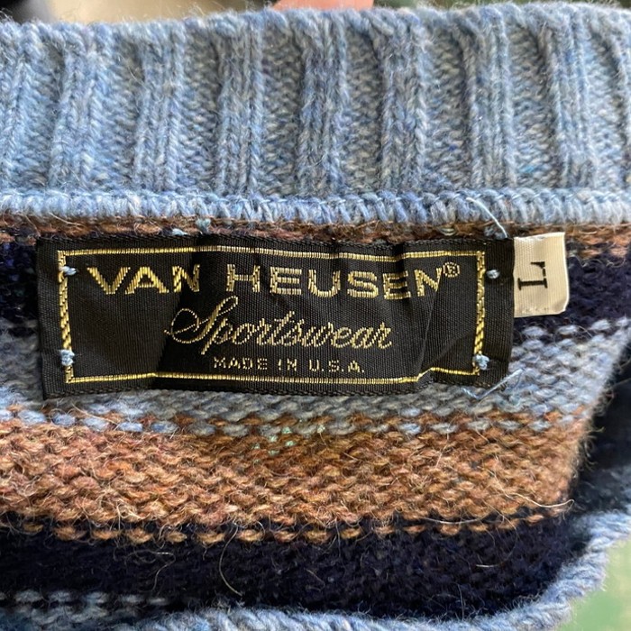 USA製 ～90年代 VAN HEUSEN ボーダー柄 ウールニットセーター メンズL | Vintage.City Vintage Shops, Vintage Fashion Trends