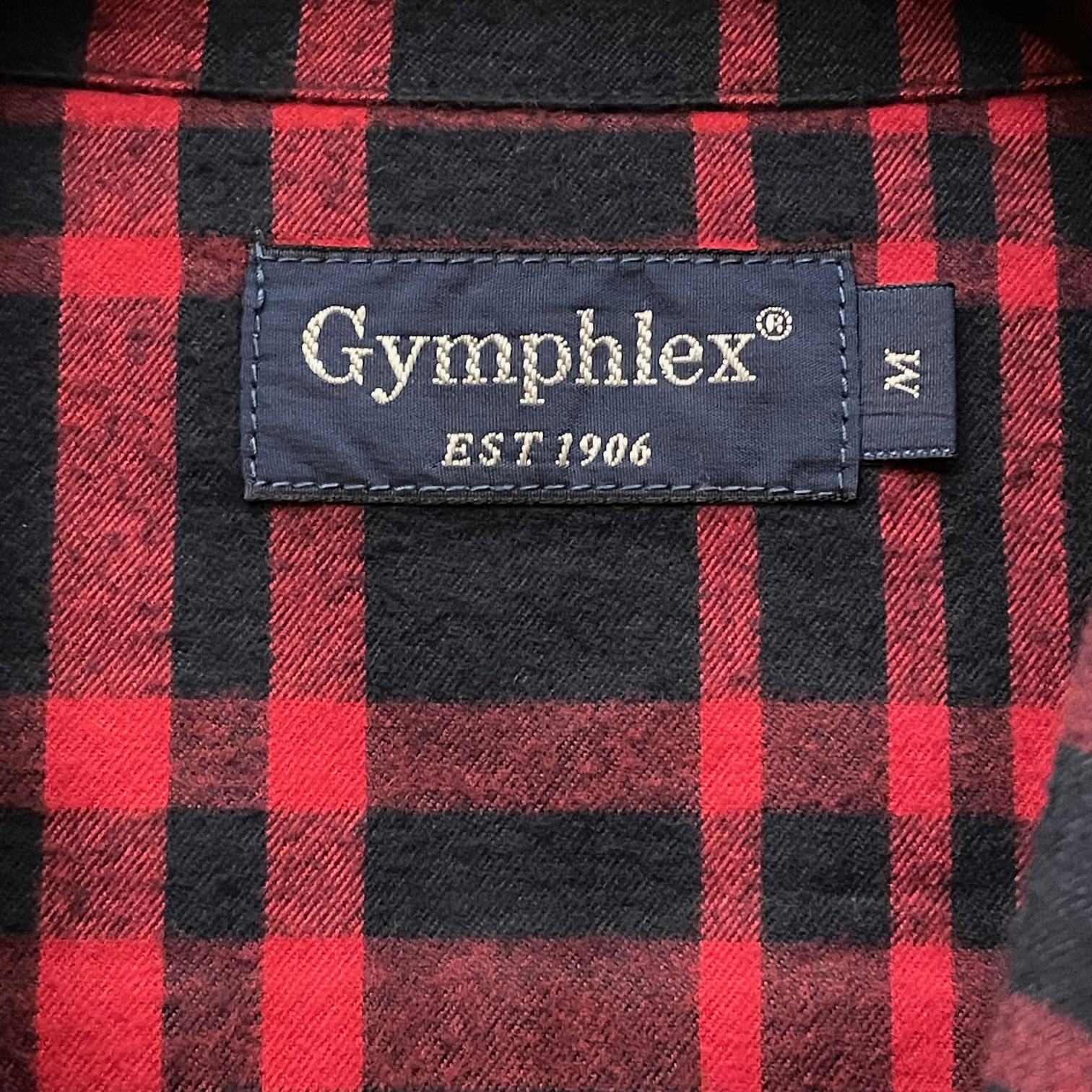 MADE IN JAPAN製 Gymphlex チェック柄テーラードジャケット レッド