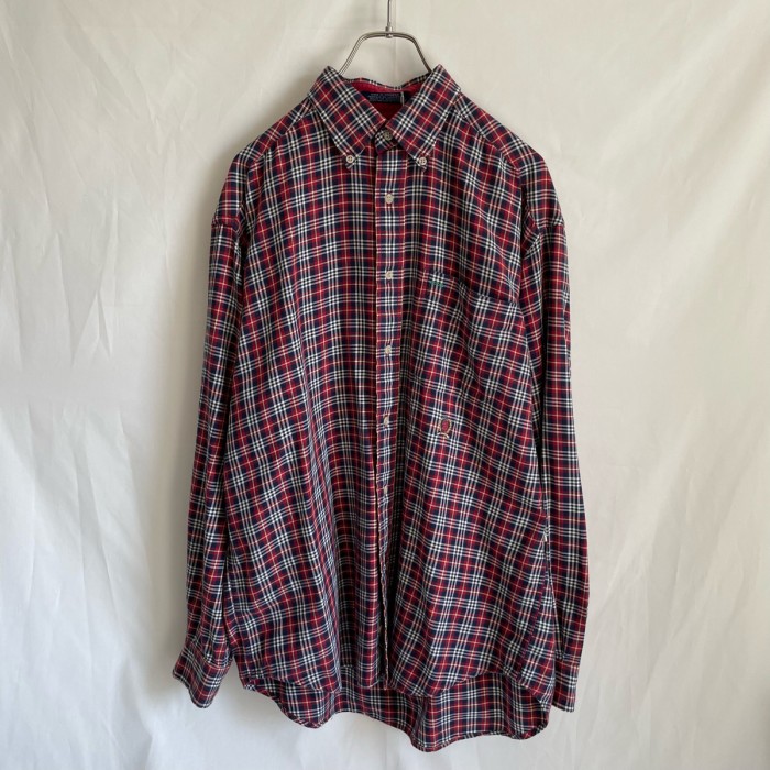 90s TOMMY HILFIGER チェックシャツ ボタンダウンシャツ | Vintage.City 빈티지숍, 빈티지 코디 정보