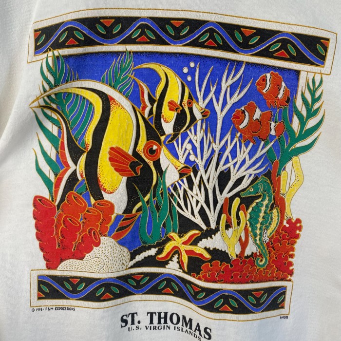 90s ST. THOMAS 魚 アートTシャツ 古着 白 ホワイト 熱帯魚 | Vintage.City Vintage Shops, Vintage Fashion Trends