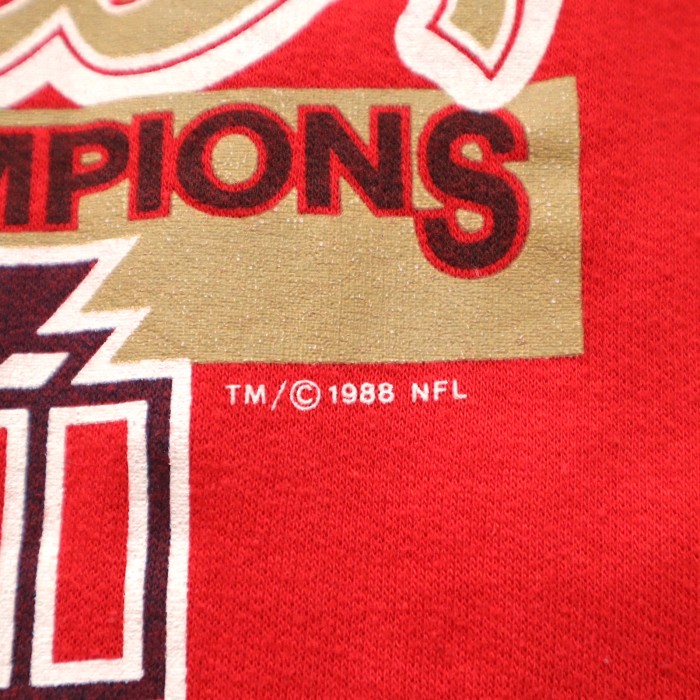 80s NFL サンフランシスコ 49ers チームロゴ スウェット アメフト | Vintage.City 빈티지숍, 빈티지 코디 정보