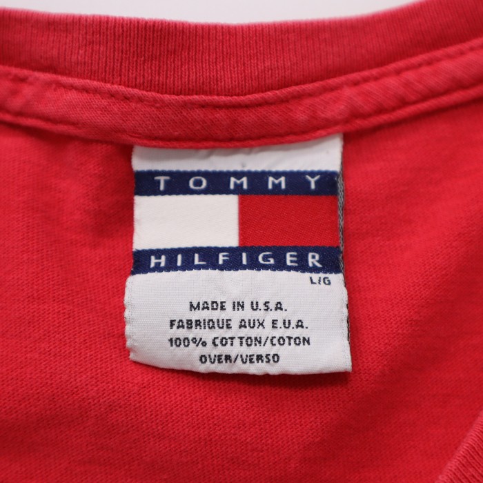 90s TOMMY HILFIGER ロゴ入り Vネック 長袖Tシャツ ロンT | Vintage.City 古着屋、古着コーデ情報を発信
