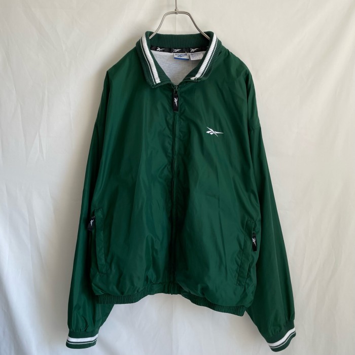 90s Reebok ナイロンジャケット ブルゾン ウーブンジャケット 緑 | Vintage.City 古着屋、古着コーデ情報を発信