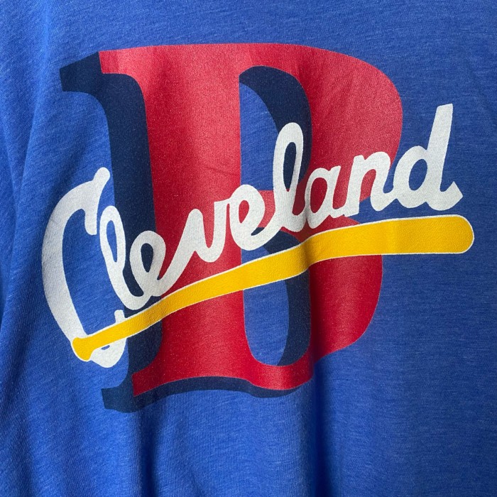 古着 HOMAGE ベースボール Tシャツ 野球 Cleveland 青 ブルー | Vintage.City 古着屋、古着コーデ情報を発信