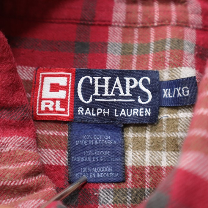 90s CHAPS ラルフローレン チャップス ネルシャツ チェックシャツ 古着 | Vintage.City 古着屋、古着コーデ情報を発信