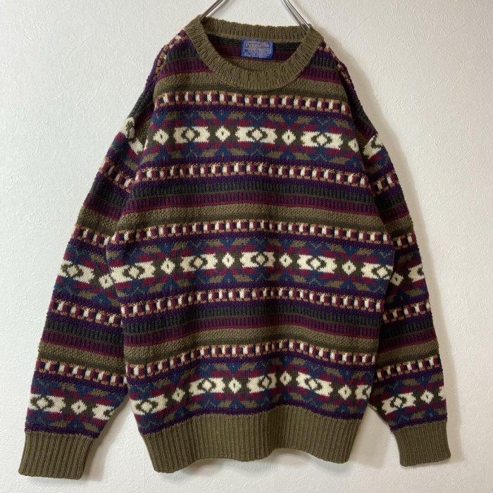 PENDLETON 80's usa製 border wool knit size M 配送A　ペンドルトン　立体ニット　ボーダー | Vintage.City Vintage Shops, Vintage Fashion Trends