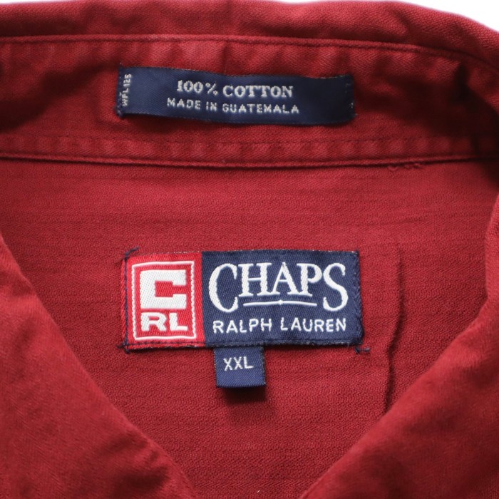 90s CHAPS ラルフローレン チャップス ワークシャツ ボタンダウンシャツ | Vintage.City 古着屋、古着コーデ情報を発信