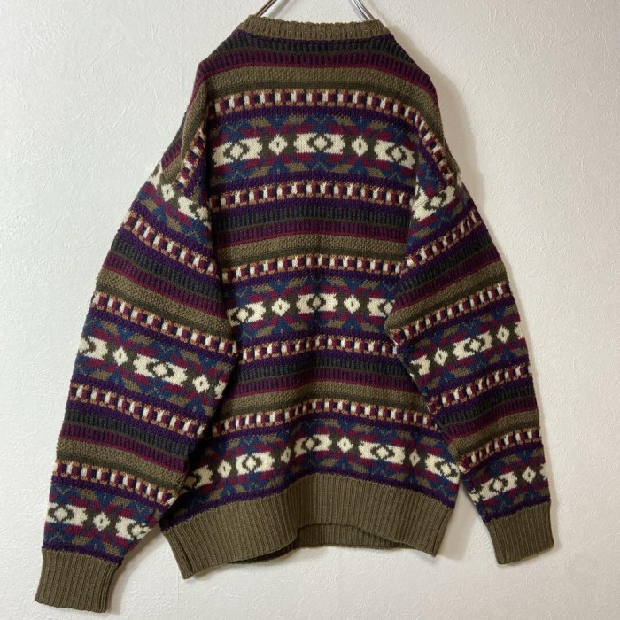 PENDLETON 80's usa製 border wool knit size M 配送A　ペンドルトン　立体ニット　ボーダー | Vintage.City 빈티지숍, 빈티지 코디 정보