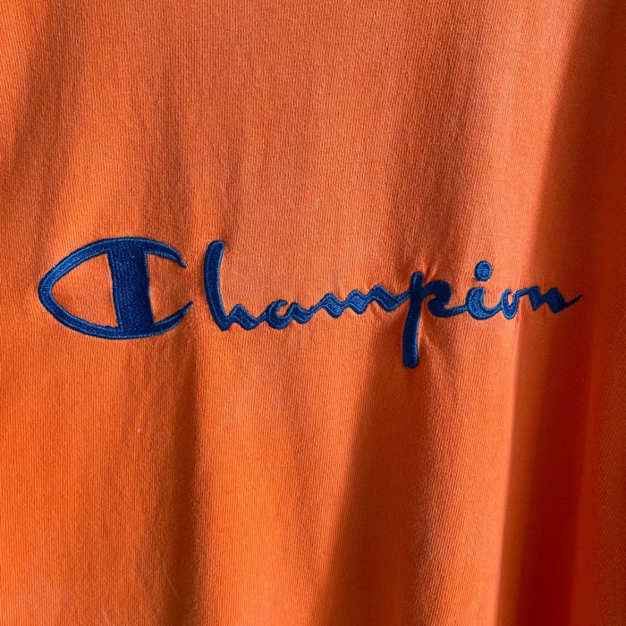 90s チャンピオン 刺繍ロゴ Tシャツ 古着 橙 オレンジ USA製 | Vintage.City 빈티지숍, 빈티지 코디 정보