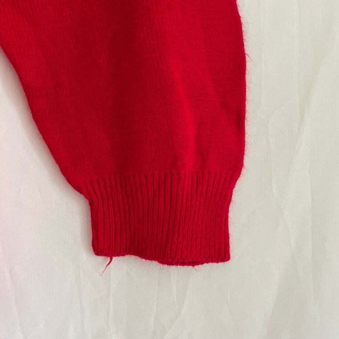 70s CHEMISE LACOSTE コットンニット セーター 赤 レッド | Vintage.City 古着屋、古着コーデ情報を発信