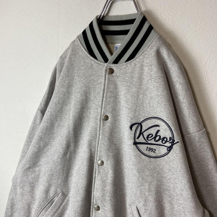 KEBOZ logo stadium jacket size M 配送A　ケボズ　背面ビッグ刺繍ロゴ　スタジャン | Vintage.City 빈티지숍, 빈티지 코디 정보