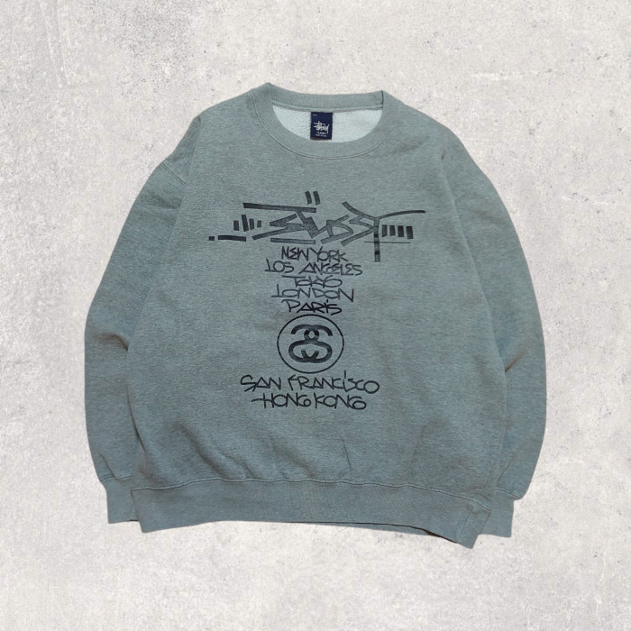 90's OLD Stussy USA製!! プリントスウェット | Vintage.City