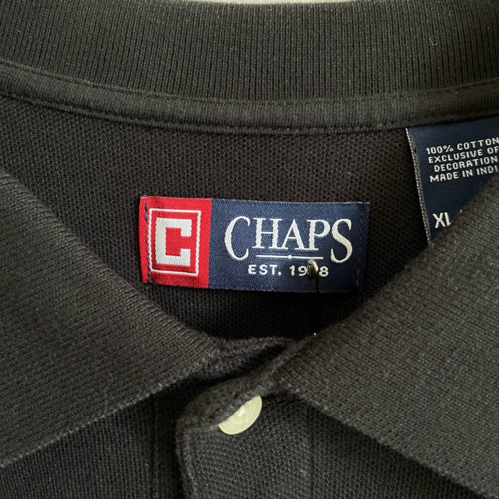古着 CHAPS ラルフローレン ポロシャツ チャップス 黒 ブラック | Vintage.City 빈티지숍, 빈티지 코디 정보