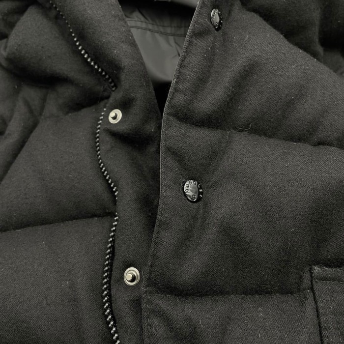 MONCLER モンクレール ダウンコート SARINA サリナ フード付き ウール 2 ブラック 49941 | Vintage.City 古着屋、古着コーデ情報を発信