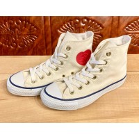 converse（コンバース） ALL STAR HEART PATCH（オールスター ハートパッチ） 白/紺 4.5 23.5cm ハイカット 2310 | Vintage.City Vintage Shops, Vintage Fashion Trends