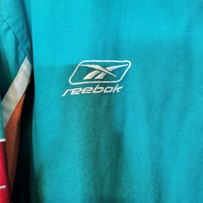 Reebok  90s ヴィンテージ　NFL マイアミドルフィンズ　刺繍ロゴ　バックロゴ　チームジャケット  古着 | Vintage.City 古着屋、古着コーデ情報を発信