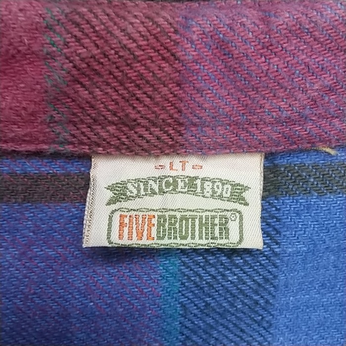 90s FIVE BROTHER ファイブブラザー ヘビーネルシャツ | Vintage.City 古着屋、古着コーデ情報を発信