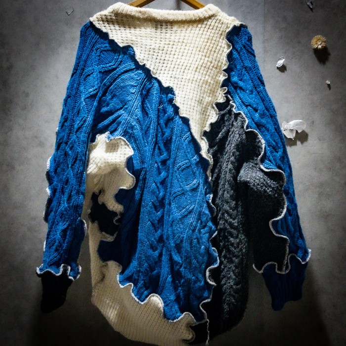 ”編多重奏”_空 【NaNa】Special Docking Re:make knit_”sky” | Vintage.City Vintage Shops, Vintage Fashion Trends
