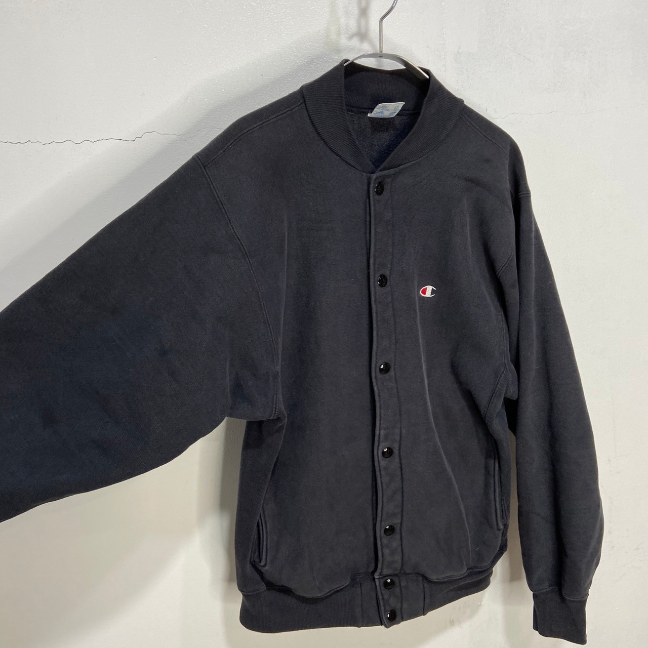 90s USA製 Champion リバースウィーブスナップカーディガン 黒 M | Vintage.City