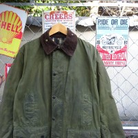バブアー ボーダー オイルドジャケット オリーブ リプルーフ ステンカラー 紺 9456 | Vintage.City 古着屋、古着コーデ情報を発信
