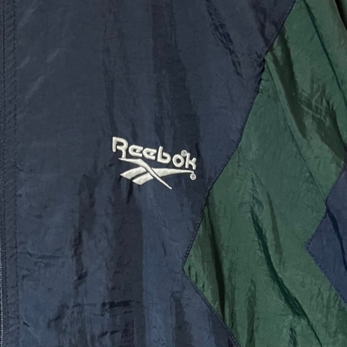 Reebok リーボック ナイロンジャケット XL 刺繍ロゴ ワンポイントロゴ