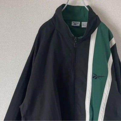 Reebok vertical nylon jacket size XL 配送B　リーボック　ナイロンジャケット　オーバーサイズ　バックプリント　90s | Vintage.City 古着屋、古着コーデ情報を発信