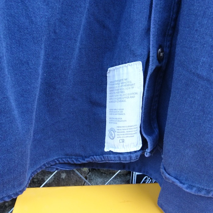 カーハート ワークシャツ XL ネイビー 胸ポケット ワッペンロゴ 長袖 紺 9472 | Vintage.City 古着屋、古着コーデ情報を発信