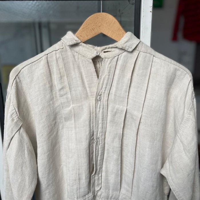 フレンチアンティーク リネンスモックシャツ | Vintage.City 古着屋、古着コーデ情報を発信