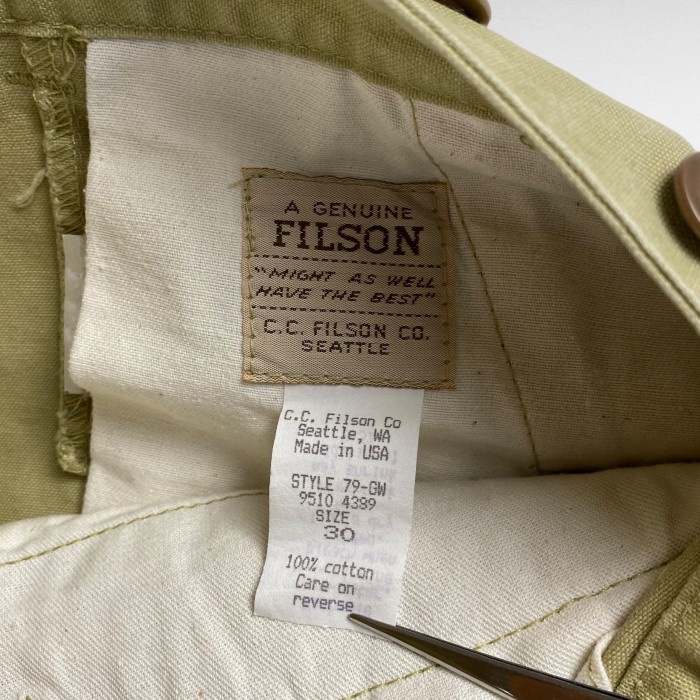 【80〜90's】【USA製】 フィルソン W30 シングルティンパンツ チノパン | Vintage.City 古着屋、古着コーデ情報を発信