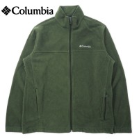 Columbia フルジップ フリースジャケット L カーキ ポリエステル ワンポイントロゴ刺繍 WM3220 | Vintage.City 古着屋、古着コーデ情報を発信