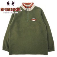 McGREGOR 90年代 ハーフジップ フリースジャケット 160 カーキ ポリエステル ワンポイントロゴ刺繍 | Vintage.City 古着屋、古着コーデ情報を発信