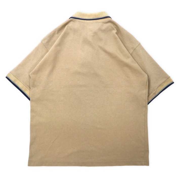 LACOSTE 80年代 スペイン製 ポロシャツ XL ベージュ コットン ワンポイントロゴ | Vintage.City 古着屋、古着コーデ情報を発信