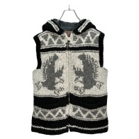 KANATA × BACKBONE  THE AUTHENTIC zip-up cowichan knit vest | Vintage.City 빈티지숍, 빈티지 코디 정보