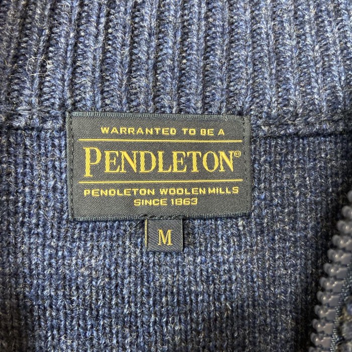 PENDLETON halfzip wool knit size M　配送A　ペンドルトン　ハーフジップニット　チマヨ柄 | Vintage.City 古着屋、古着コーデ情報を発信