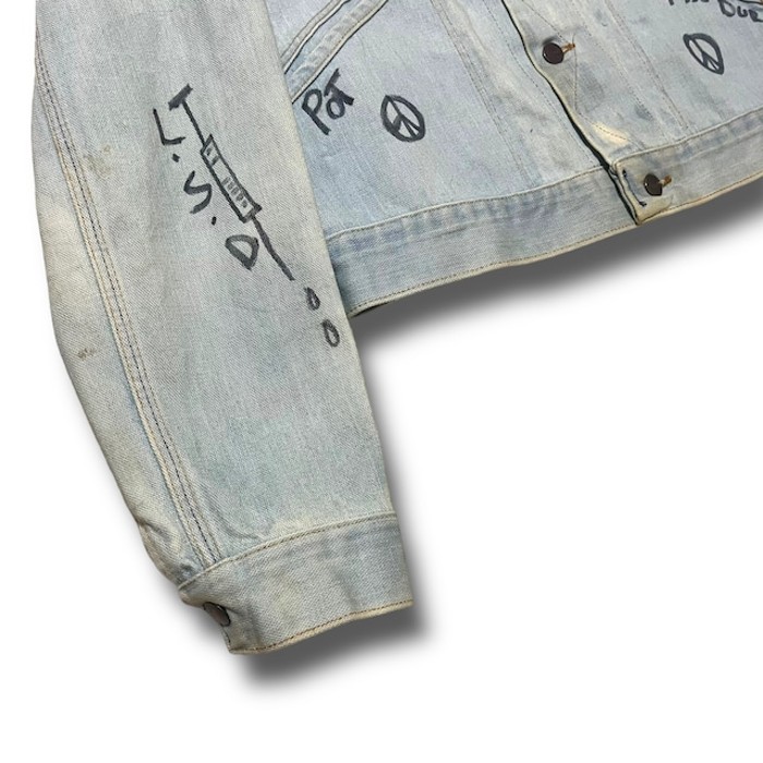 【Wrangler】PINK FLOYD ハンドペイントデニムジャケット | Vintage.City 古着屋、古着コーデ情報を発信