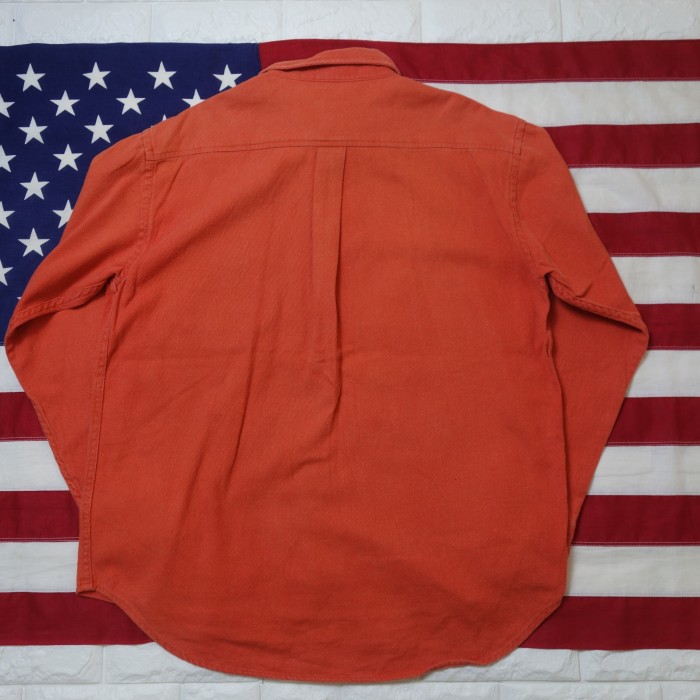 90's J.CREW(ジェイクルー) Orange Corduroy Shirt オレンジカラー コーデュロイ シャツ | Vintage.City 古着屋、古着コーデ情報を発信