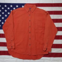 90's J.CREW(ジェイクルー) Orange Corduroy Shirt オレンジカラー コーデュロイ シャツ | Vintage.City 빈티지숍, 빈티지 코디 정보