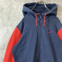 NIKE one point zip hoodie size M 配送A　ナイキ　ジップパーカー　刺繍ロゴ　バイカラー | Vintage.City Vintage Shops, Vintage Fashion Trends