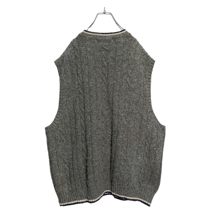 90s TOMMY HILFIGER cable design wool knit vest | Vintage.City 古着屋、古着コーデ情報を発信