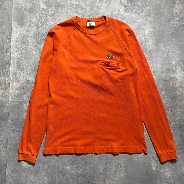 ラコステ　ワンポイント　ワニロゴ　オレンジ　Tシャツ　ロンT | Vintage.City 古着屋、古着コーデ情報を発信