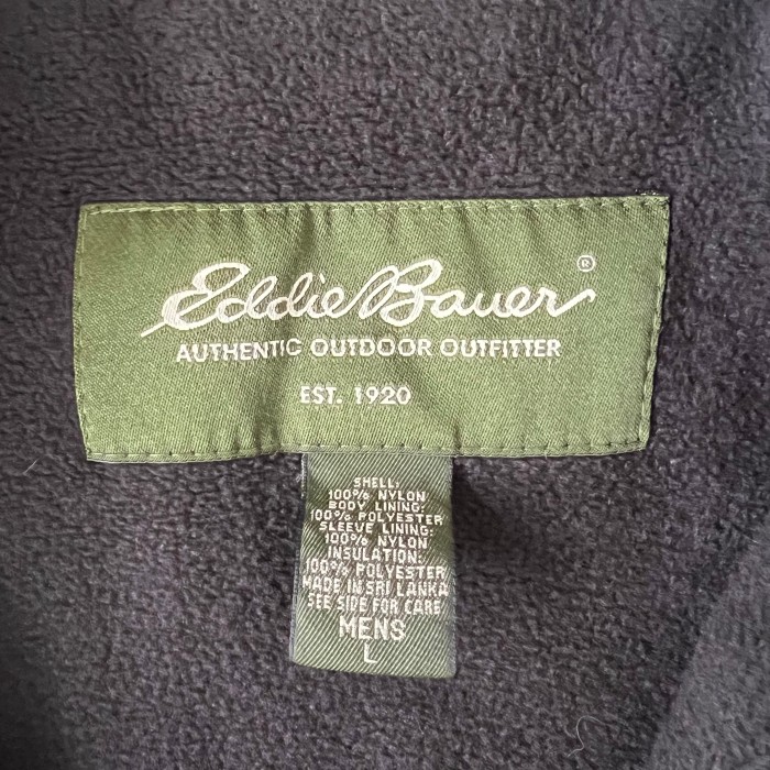 Eddie Bauer/エディーバウアー ナイロンフリースジャケット ナイロンジャケット ブラック 古着　fc-1288 | Vintage.City 古着屋、古着コーデ情報を発信