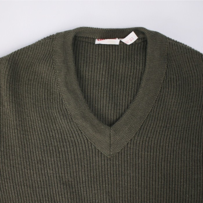 フランス軍　Vネック セーター　1982　ミリタリー [9018689] | Vintage.City 빈티지숍, 빈티지 코디 정보