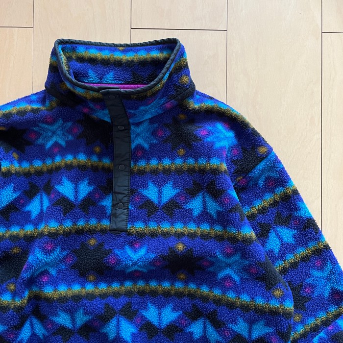80s 90s L.L.Bean Fleece Pullover【総柄BLUE】 | Vintage.City 古着屋、古着コーデ情報を発信