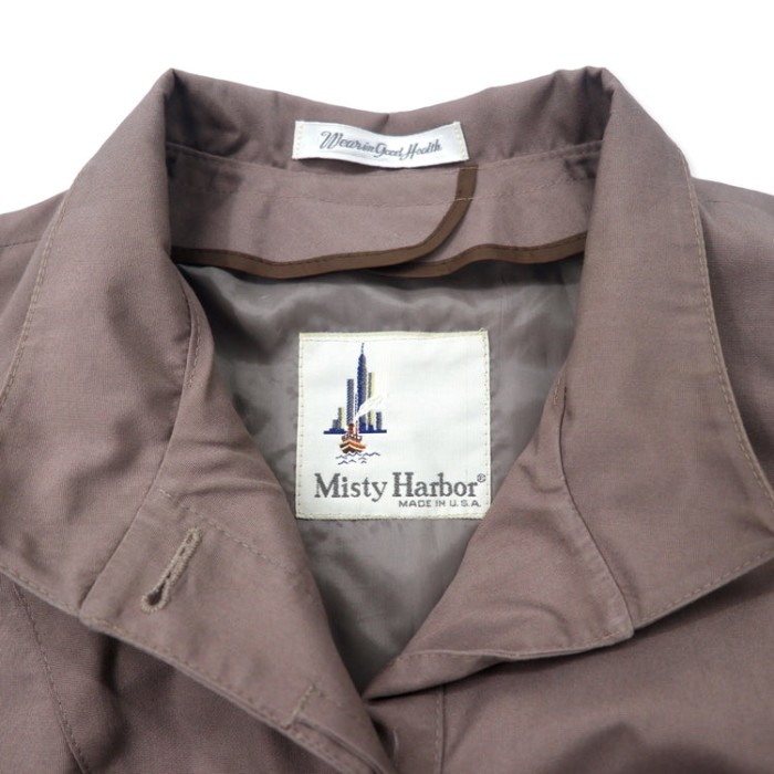 Misty Harbor USA製 90年代 レイヤード デザインコート 10 ベージュ ポリエステル 比翼 | Vintage.City 古着屋、古着コーデ情報を発信